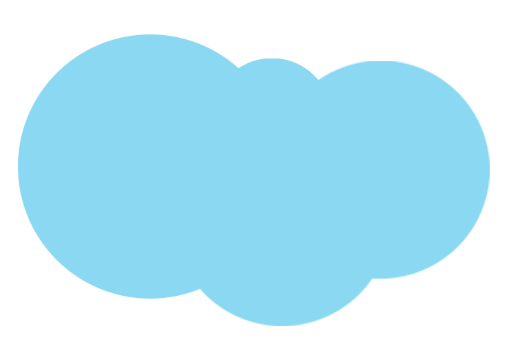 A blue cloud with black background